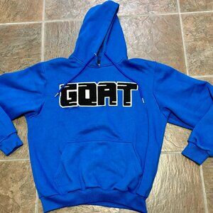 ~~“GOAT” Sneak Gallery BLUE XL EMBROIDERED Hoodie..EUC!!!!